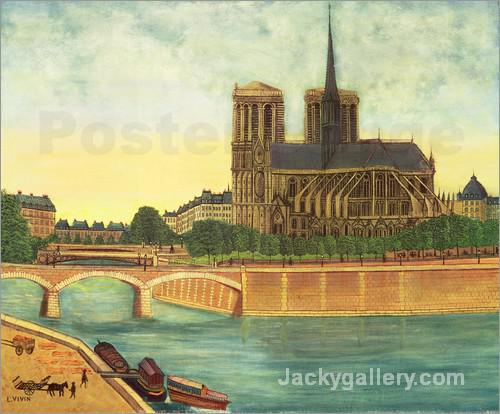 Notre Dame by Henri Rousseau paintings reproduction